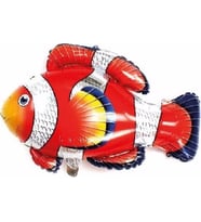 Pazariz  Folyo Balon Doğum Günü Balonu Parti Balonu 90 x 71 cm Turuncu Balık