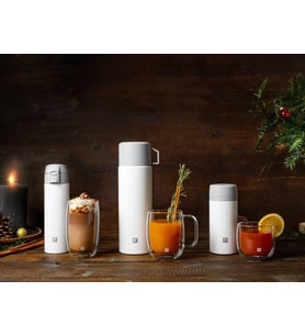 Zwilling Thermo Matara, 18 Saat Sıcak 24 Saat Soğuk Tutar, Paslanmaz Çelik, Beyaz, 1 Litre (Çok Renkli)