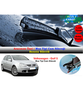 Volkswagen Golf 5 2006-2009 Muz Silecek Takımı