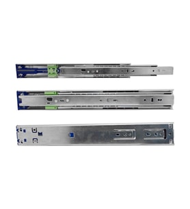 Minnes Frenli Teleskopik Çekmece Rayı H46mm - 35cm (Gri)