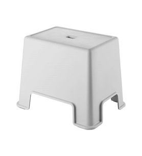 Çelik Ayna Lüx Banyo Taburesi Çok Amaçlı Tabure Açık Gri- 480