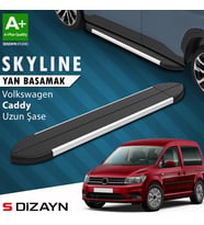 VW Caddy 3 Uzun Şase Skyline Aluminyum Yan Basamak 223 Cm 2004-2020 A+ Kalite