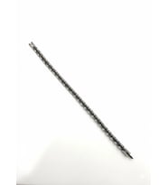 Rodyum-Siyah Çelik Erkek Çelik Bileklik Boy 21.5 Cm / 0.6 Mm - Ebl0047
