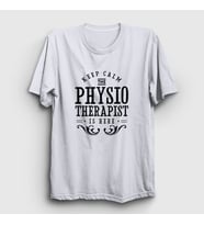 Presmono Unisex Beyaz Calm Hediye Physiotherapist Fizyoterapist T-Shirt 541912tt (Beyaz)