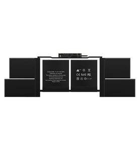 Apple MacBook Pro 15"  (A1990, Mid 2018) ile Uyumlu Notebook Bataryası Pili (Siyah)