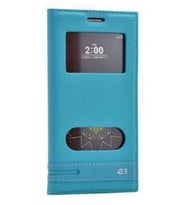 Zore G5 ile Uyumlu Elite Serisi Pencereli Kapaklı Kılıf Turkuaz