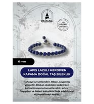 Lapis Lazuli 6mm Merdiven Kapama Doğal Taş Bileklik