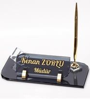Forte Kristal Masa İsimliği Yeni İş Hediye Ofis Masaüstü İsimlik