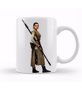 Star Wars Rey Galaxy Silhouette Cut Out 01 Kupa Bardak Porselen