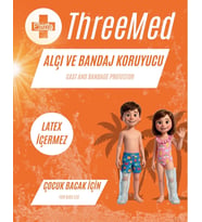 ThreeMed Alçı ve Bandaj Koruyucu - Çocuk Bacak Su Geçirmez Her Islak Alanda Kullanım Diz Üstü Kırık Bandaj gibi Durumlar İçin Banyo ve Duş Ürünü Alçı Bonesi
