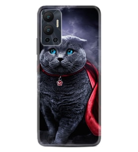 Infınix Hot 12 Kılıf Silikon Desen Özel Seri Super Cat 1666