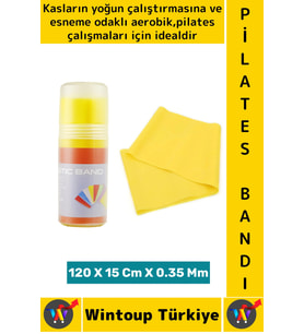 Uzun Ömürlü Fitness Aerobik Esneme Elastik Esnek Orta Sertlik Direnç Özel Kutulu Pilates Bandı