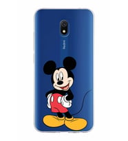 Xiaomi Redmi 8A Uyumlu Kapak Mickey Mouse Tasarımlı Şeffaf Silikon Kılıf