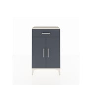 Arges Komodin 2 Raflı Tek Çekmeceli 2 Kapaklı 60x30x96 Aytaşı-Antrasit