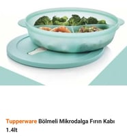 Tupperware Bölmeli Mikrodalga Fırın Kabı 1.4Lt Yblme1.4