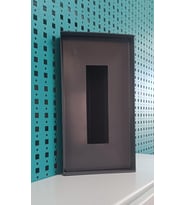 Açılı Diafon 15x27,5x10,5 Ap3 Zil Paneli, Metal Yön Çevirme Ve Koruma Kutusu Antrasit