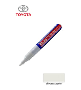 Toyota 040 Süper Beyaz Çizik Giderici Oto R.Kalemi Oto Tam Örtücü Rötüş Kalemleri