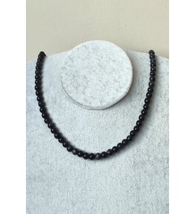 6 MM LACİVERT YILDIZ DOĞALTAŞ KOLYE