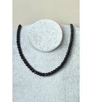 6 MM LACİVERT YILDIZ DOĞALTAŞ KOLYE