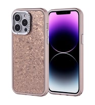 Apple iPhone 14 Pro Max Uyumlu Kılıf Taşlı Tasarımlı Zore Kapi Kapak (Gold)