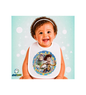 Toy Story Keten Bebek Mama Önlüğü – Yumuşak, Emici, Yıkanabilir, Özel Tasarım P200