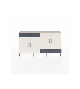 Arges Konsol 5 Raflı 2 Çekmeceli 4 Kapaklı 176x30x99 Aytaşı-Aytaşı/Antrasit