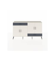 Arges Konsol 5 Raflı 2 Çekmeceli 4 Kapaklı 176x30x99 Aytaşı-Aytaşı/Antrasit