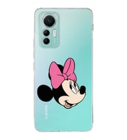 Xiaomi Mi 12 Lite Uyumlu Kapak Minnie Mouse Tasarımlı Şeffaf  Silikon Kılıf