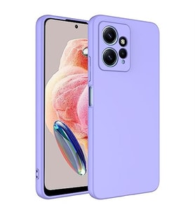 Coverzone Xiaomi Redmi Note 12 4G ?le Uyumlu K?l?f Z-Mara Lansman Vieri Tam Koruma Arka Kapak Kamera Koruma �?k?nt?l? P�r�zs�z Y�zey Lila
