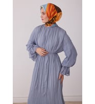 Obje Desen %100 Twill İpek Eşarp BE09