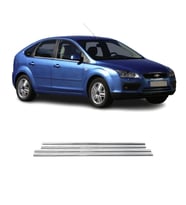 Ford Focus HB Krom Cam Çıtası 2005-2011 4Prç Paslanmaz Çelik