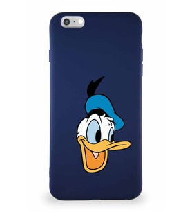 Apple iPhone 6S Plus Soft Premier Kapak Donald Duck-A Tasarımlı Silikon Kılıf - Lacivert (Şeffaf)