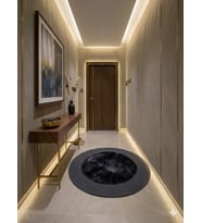 YÜNTEKS Rabbit Soft Hasır Dekoratif Halı / 100'lük Yuvarlak / Modern / Şık /Lüx /Dekoratif