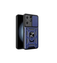 Tecno Spark 10 Pro Uyumlu Kılıf Magnetik Standlı Kamera Korumalı Zore Sürgülü Vega Kapak