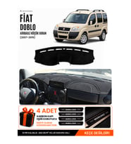 FİAT DOBLO AİRBAGLİ KÜÇÜK EKRAN (2007-2015) Uyumlu Torpido Örtüsü Torpido Kılıfı - Siyah