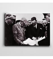 Atatürk Ergani Bakır Madeninde Kanvas Tablo