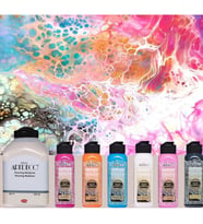 Artdeco Pouring Set 2 (500 ml Medyum, 6x140 ml Multi Surface Akrilik) 