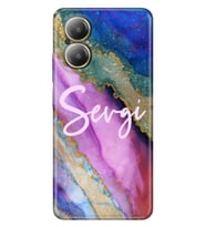 Realme Note 40 50 60 4G C21y C25Y C21 C15 Kılıf İsim Yazılı Kişiye Özel - Model-10 (Çok Renkli)