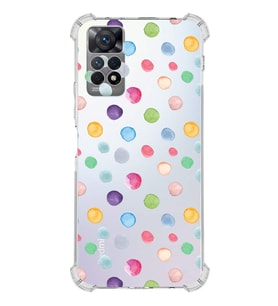 PrintiFy Xiaomi Redmi Note 12 Pro Uyumlu Water Color 6 Baskılı Şeffaf Köşe Korumalı Antişok Kılıf