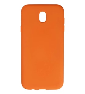 Newface Samsung Galaxy J7 Pro / J730 Kılıf Nano içi Kadife Silikon - Turuncu