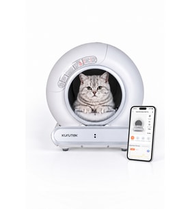 CAT-65 Akıllı Kedi Tuvaleti – 65L, 9L Atık Haznesi, WiFi, Mobil Kontrol, Otomatik Temizleme