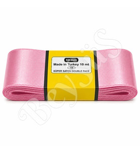 Saten Kurdele 60 mm Pembe