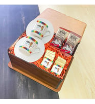 Matematik Öğretmeni Türk Kahvesi Fincanı Ahşap Kutulu Set 002