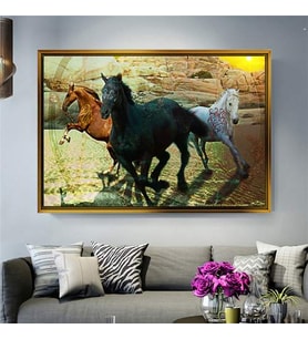 Altın Çerçeveli dekoratif tablo a972 (Gold)