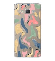 Samsung Galaxy A5 2015 Uyumlu Kapak Abstract Tasarımlı Şeffaf Silikon Kılıf