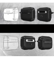 Airpods Pro/Pro 2 ve 3.Nesil Uyumlu Kulaklık Kılıfı - Dayanıklı Fundamental Toz ve Kirden Koruyan Kılıf (Lacivert, Airpods 3.Nesil)