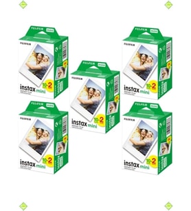 Instax Mini 12 11 10 Uyumlu Film 5'Li Set 100 Poz