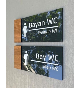 Wooden Serisi WC Yönlendirme Seti