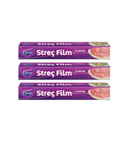 Streç Film 15 Mt Üçlü Paket