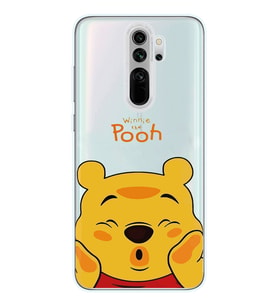 Redmi Note 8 Pro Uyumlu Winnie The Pooh Desenli Şeffaf Telefon Kılıfı